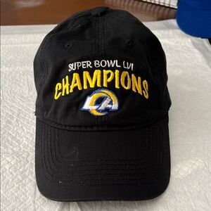 Black Super Bowl LVI Champions Embroidered Baseball Cap
